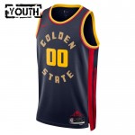 Maillot NBA Golden State Warriors Jonathan Kuminga Nike 2024-25 City Edition Navy Swingman - Enfant
